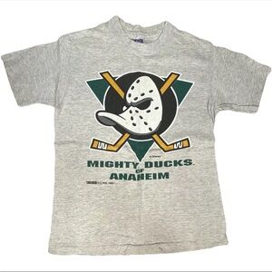 Vintage Anaheim Mighty Ducks NHL Hockey T-Shirt 1993 Trench  Ultra